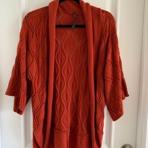 Absolutely knitted mid sleeve cover up